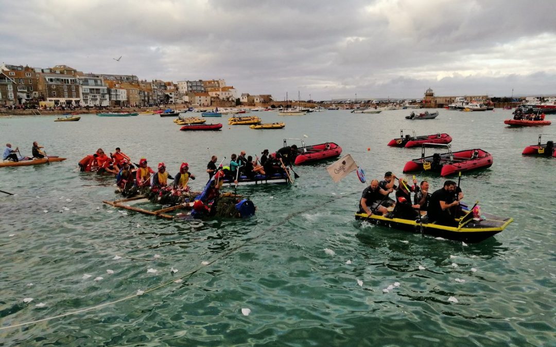 Sweet victory for Black Pearl in St Ives Raft Race