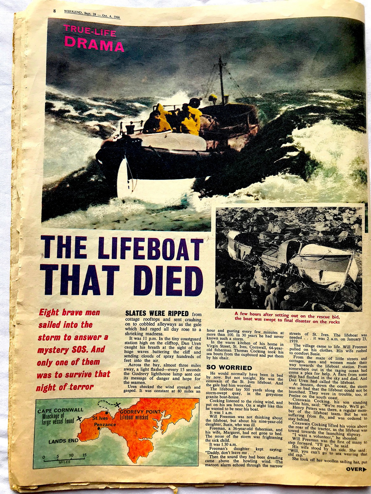LIfeboat disaster newspaper