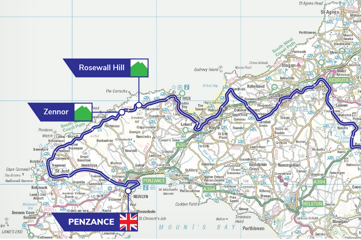 tour of britain 2021 route map