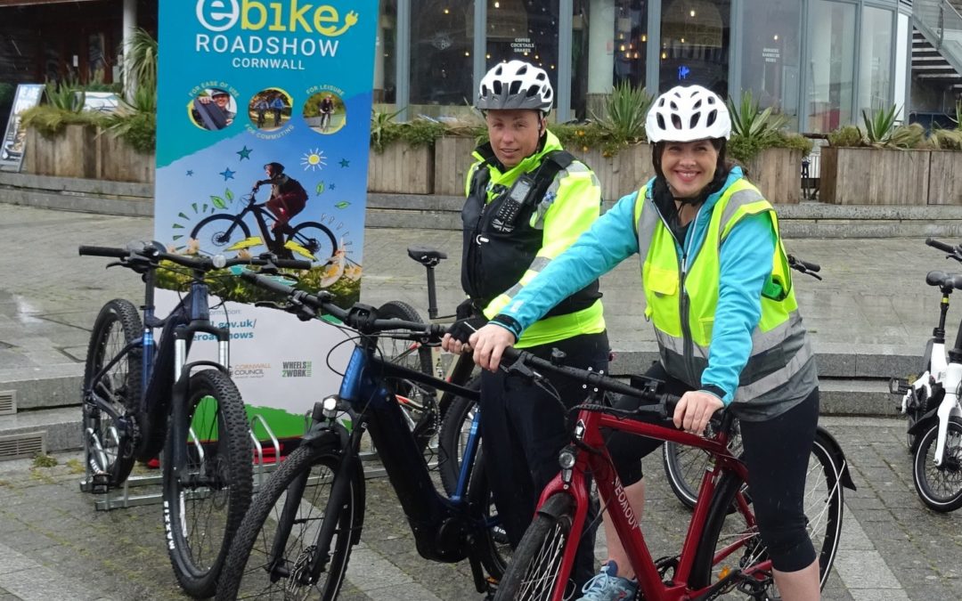 St Ives police officers get on the beat on e-bikes
