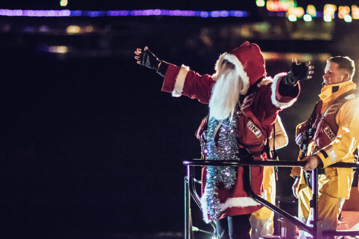 Father Christmas arrives