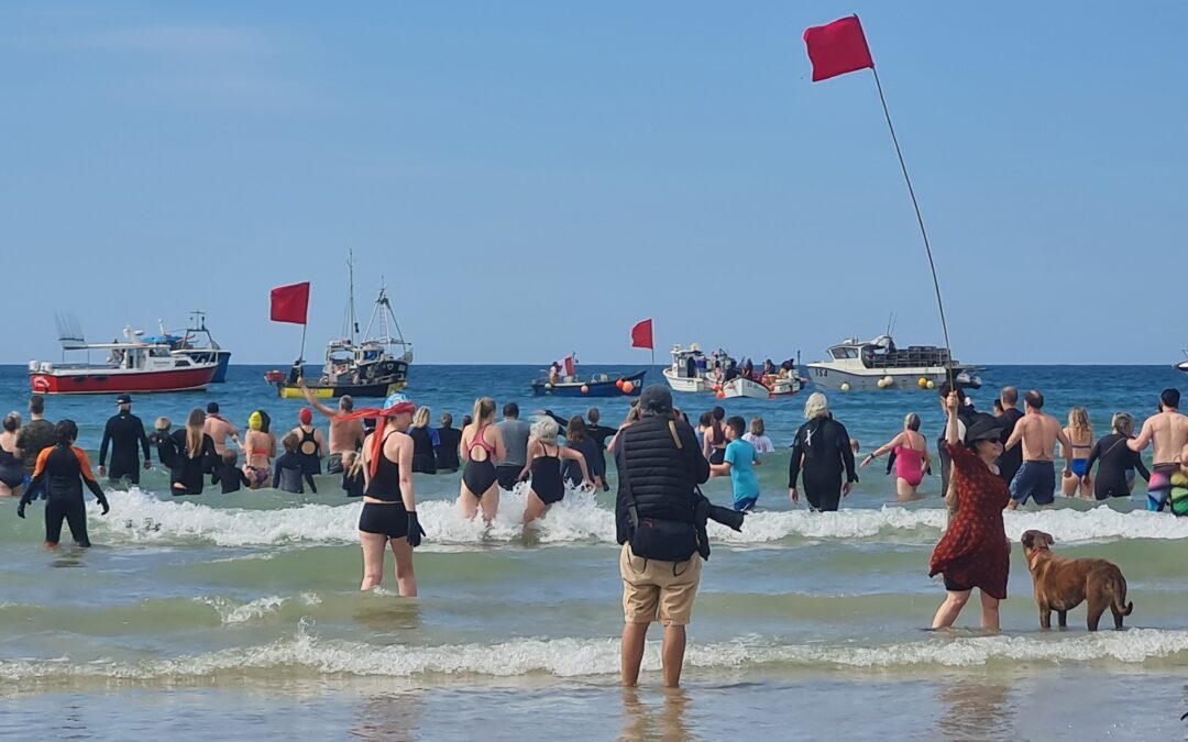 St Ives Bay protest: ‘Keep our sea chemical free!’