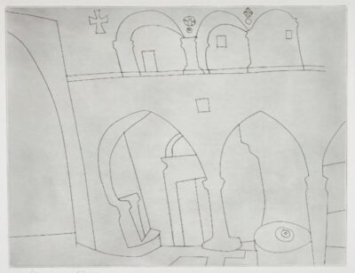 Ben Nicholson Patmos Monastery 1967